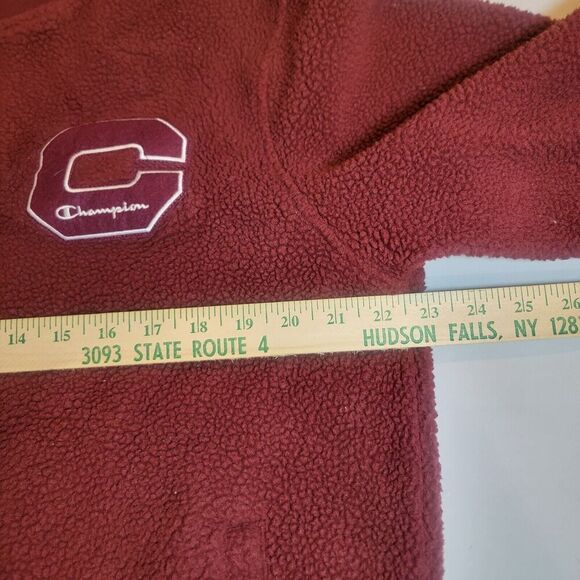 Champion Authentic Athleticwear Sherpa Fleece Mens Large Varsity Style Jacket - Picture 7 of 13